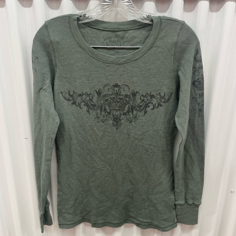 Jake’s Women’s Green  Long Sleeve Shirt Size Medium